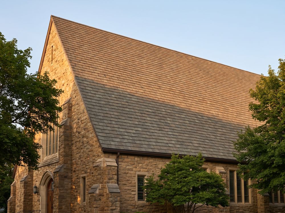 Weatherwood Shingle on a commercial building roof